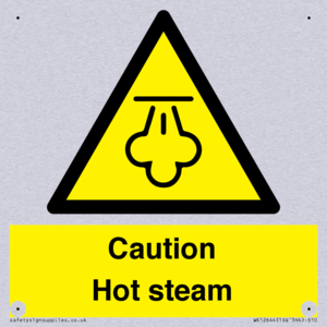 Caution Hot steam